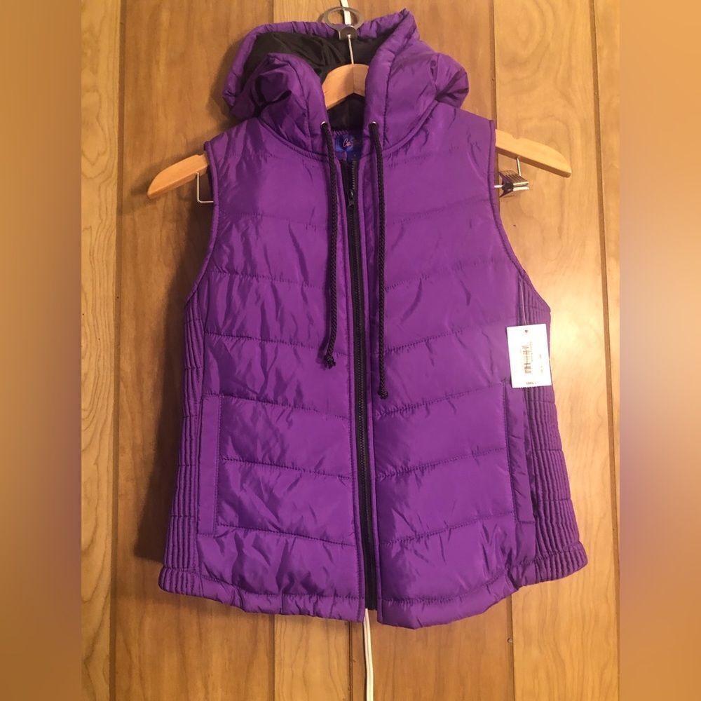 City Streets Purple Puffer Vest